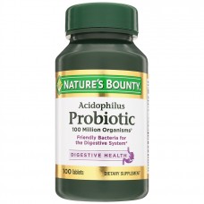 Nature's Bounty Suplemento Probiótico para Digestão Acidosphilus Probiotic (100 Cápsulas)